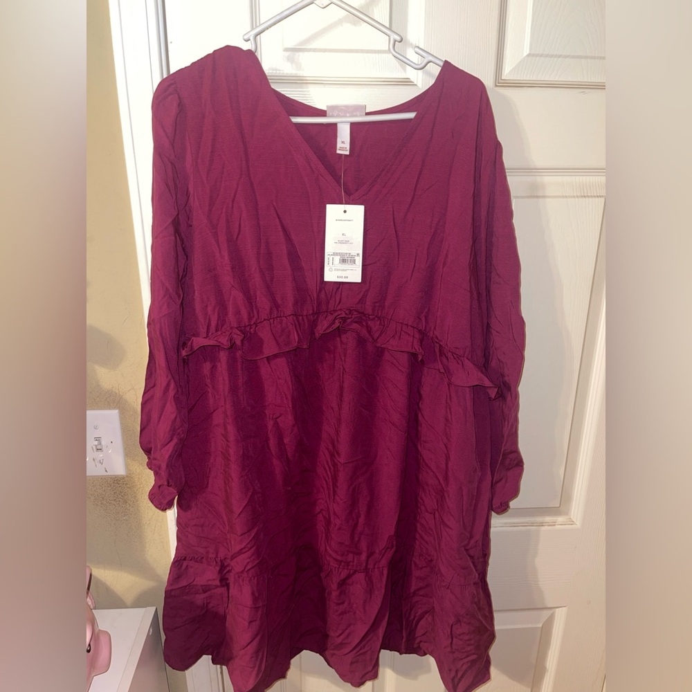 Isabel Maternity by Ingrid & Isabel Wine Dress